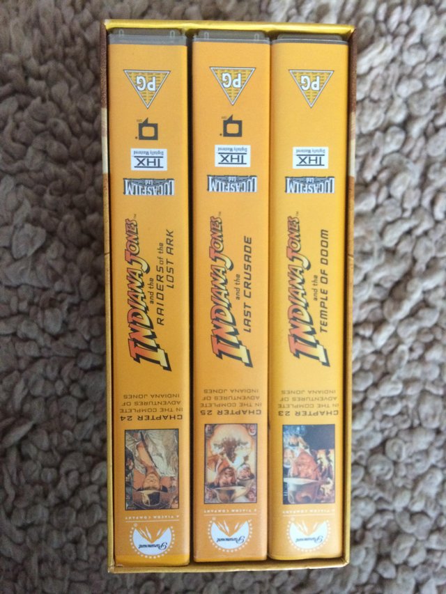 Preview of the first image of Indiana Jones VHS!!!!!!!!!!!!!!.
