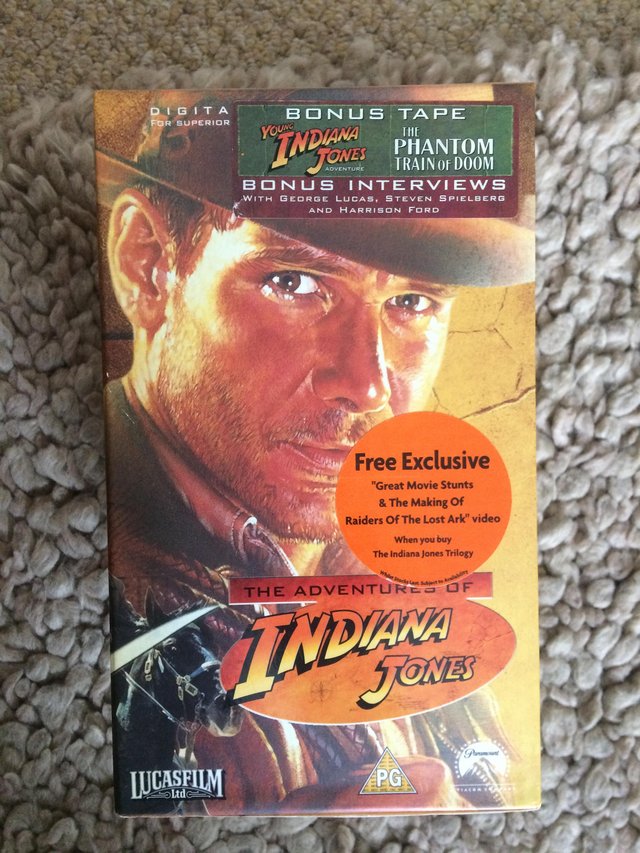 Image 2 of Indiana Jones VHS!!!!!!!!!!!!!!