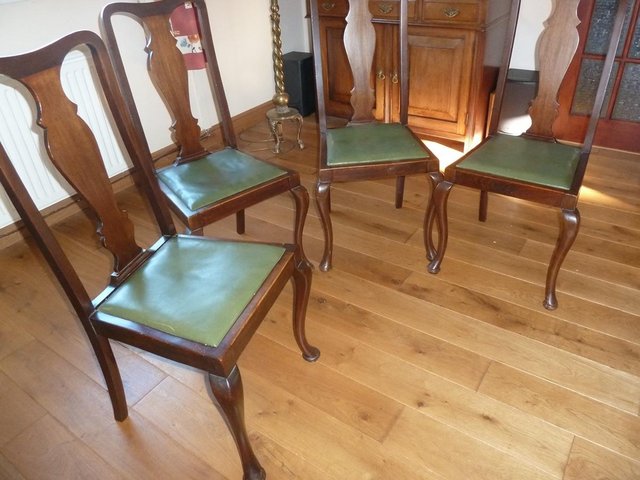 Image 3 of Queen Anne style dining chairs