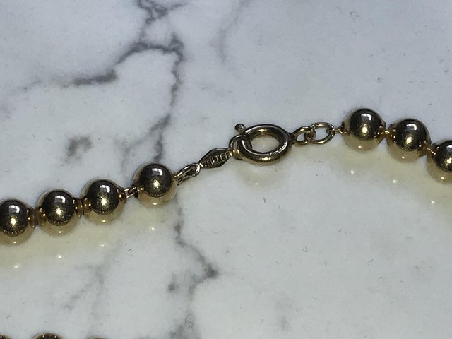 Image 3 of Vintage 12k gold filled VanDell choker bead necklace
