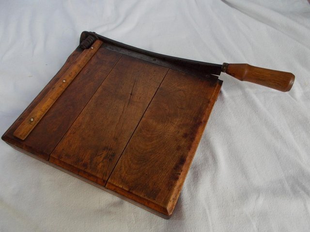 Image 2 of Old Antique Oak Guillotine 1900s