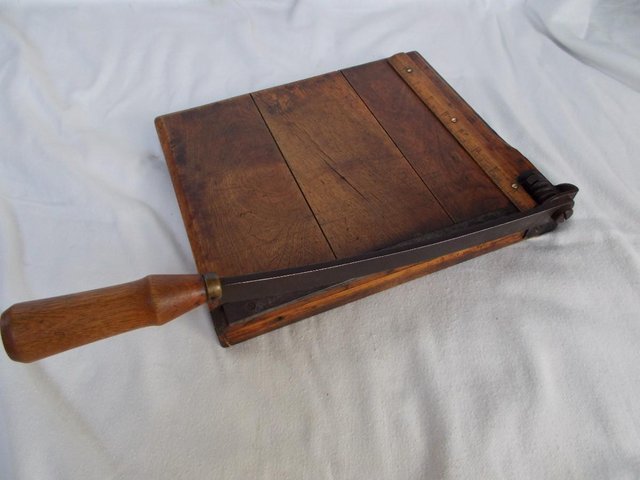 Image 3 of Old Antique Oak Guillotine 1900s