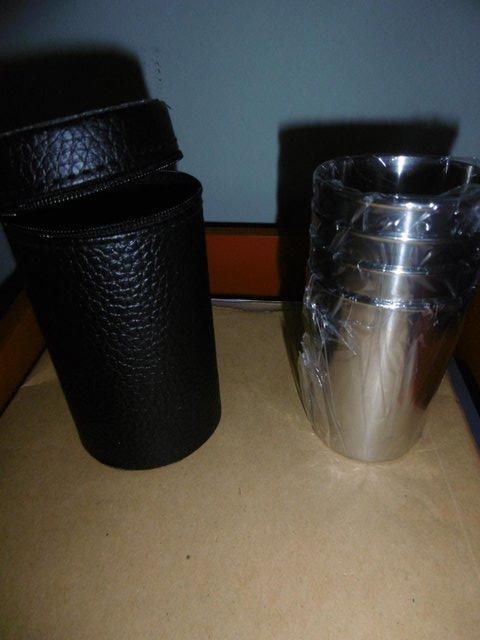 Preview of the first image of 4 Stainless steelShot glasses.