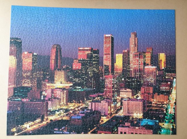 Image 3 of 1500 piece JIGSAW by MB PUZZLES called LOS ANGELES from CITY