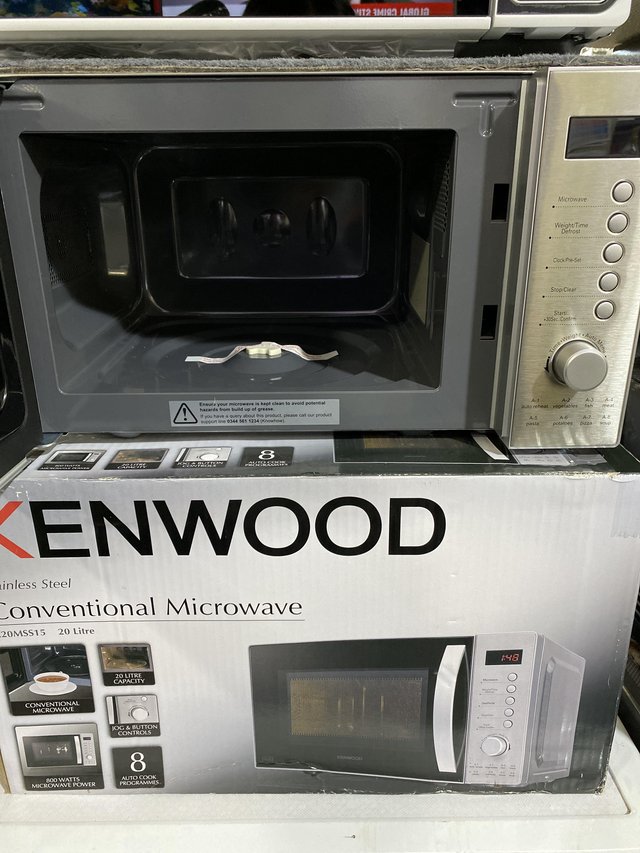 Image 3 of KENWOOD 20L SOLO MICROWAVE-800W-S/S-8 PROGRAMMES-NEW BOX