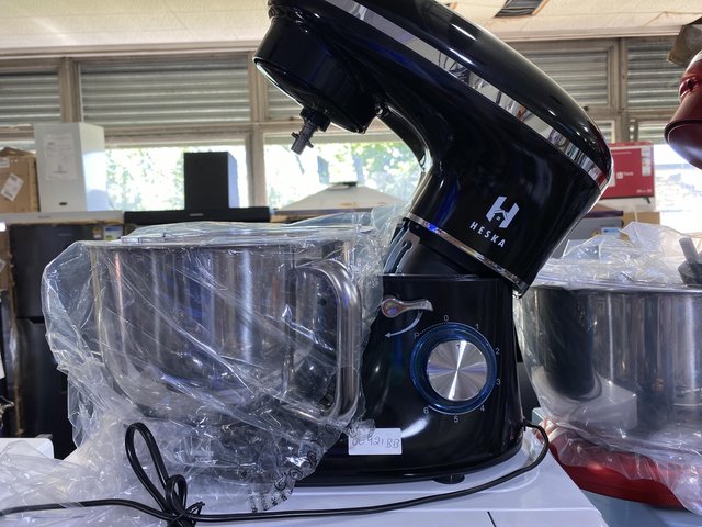 Image 4 of HESKA 1500W FOOD STAND MIXER-4 IN 1-5.5 LITRE BOWL-BLACK-NEW