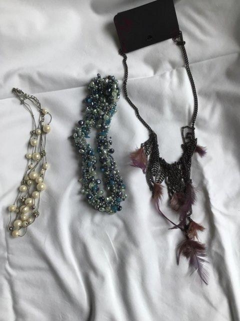 Preview of the first image of Three costume jewellery necklaces.