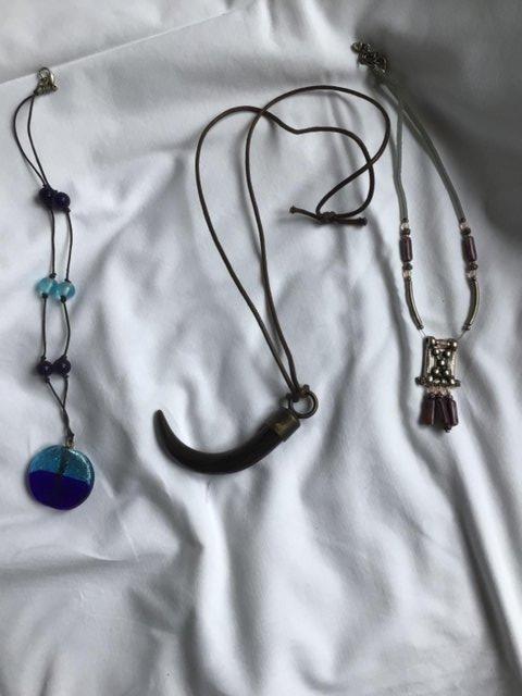 Preview of the first image of Three pendant style necklaces.