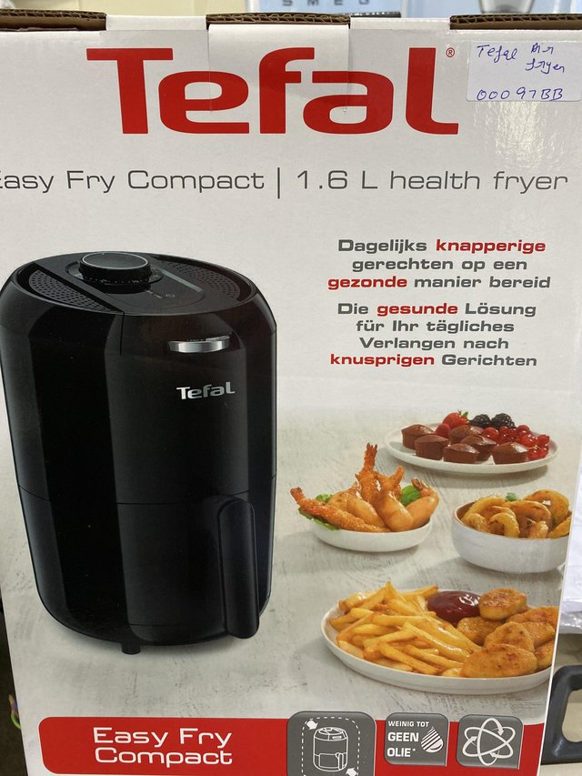 Image 2 of TEFAL EASY FRY COMPACT AIR FRYER-BLACK-1300W-NEW BOXED-
