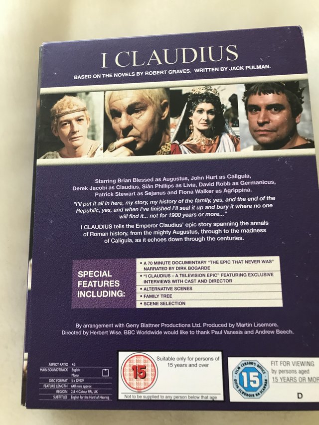Image 2 of I Claudius BBCBox set, unused 5 discs complete series