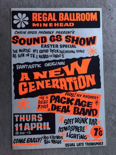 Preview of the first image of 1968 Regal Ballroom Minehead gig poster sutherland brothers.