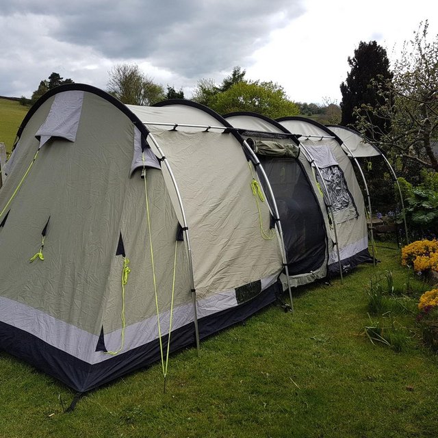 Image 3 of Outwell BearLake4 tunnel tent + Extension Unit+ Xtras