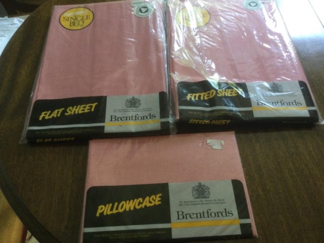 Preview of the first image of Brand new Single bed sheets and pillow case.