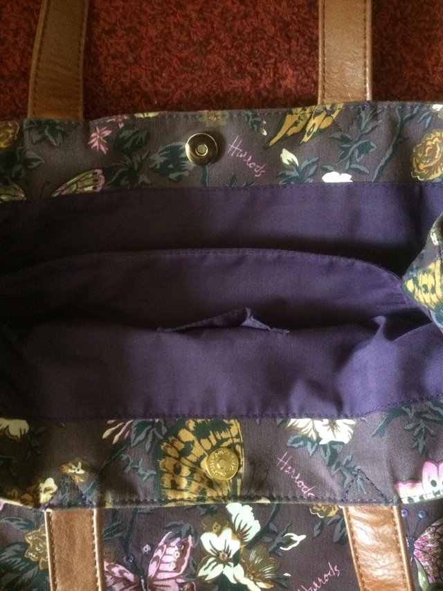 Image 2 of An Unusual Branded Embellished  Harrods Tote Bag!