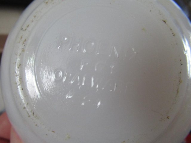Preview of the first image of Phoenix Milk White Glass Small Bowl (Floral Pattern) 1970's?.