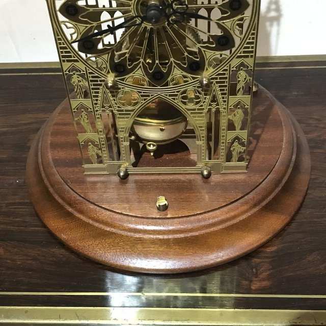 Image 7 of Cathedral skeleton glass dome clock