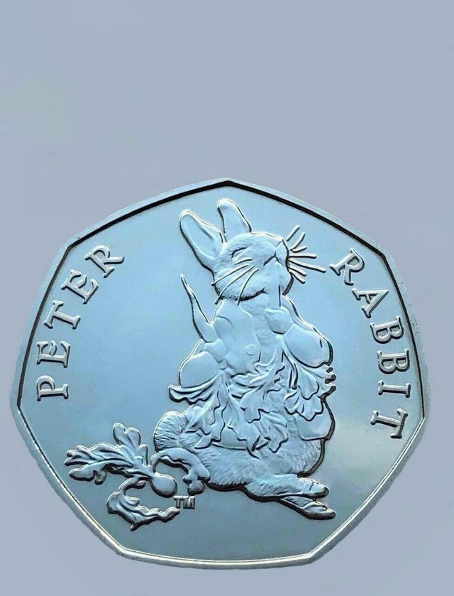 Preview of the first image of 2 rare 2018 Peter Rabbit 50p only 1,400,000 limited offer.