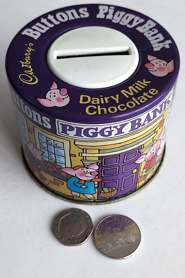 Image 2 of Cadburys Buttons Piggy Bank Moneybox