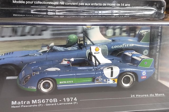 Preview of the first image of Matra MS670B 1974 Racing Car 1:43 die-cast model.