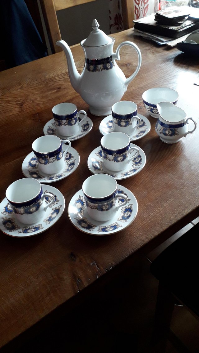Preview of the first image of Beautiful Royal Sutherland coffee set.