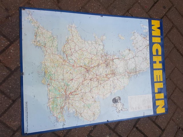 Image 3 of Genuine Michelin typeMetal Map