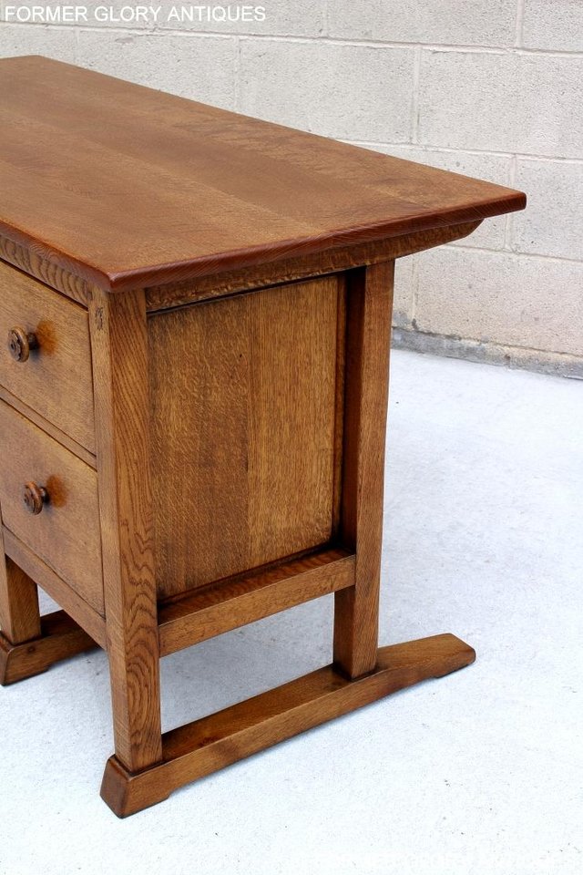 Image 8 of A RUPERT NIGEL GRIFFITHS OAK WRITING DESK TABLE LAPTOP STAND