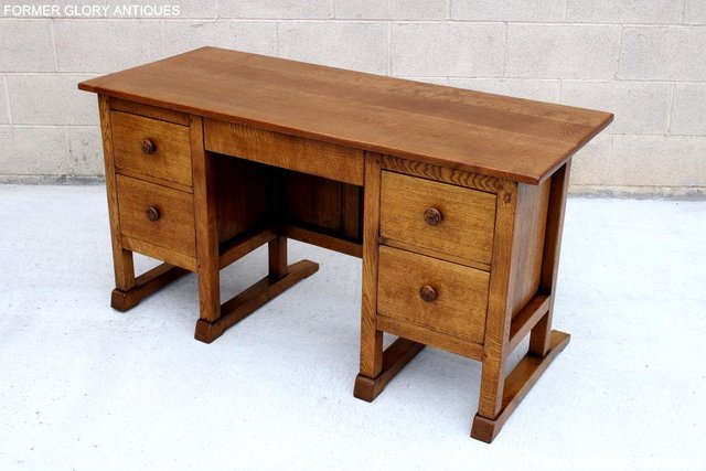 Image 28 of A RUPERT NIGEL GRIFFITHS OAK WRITING DESK TABLE LAPTOP STAND