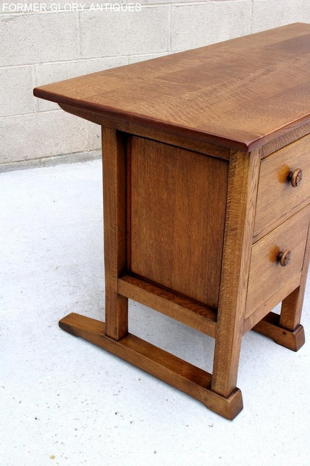 Image 47 of A RUPERT NIGEL GRIFFITHS OAK WRITING DESK TABLE LAPTOP STAND