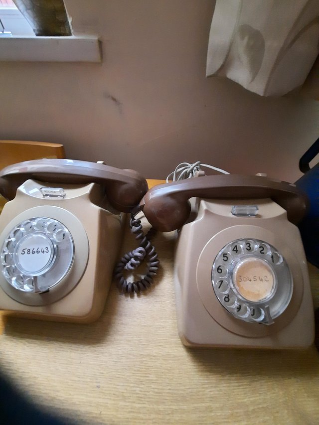 Preview of the first image of Two old retro house phones for sale.