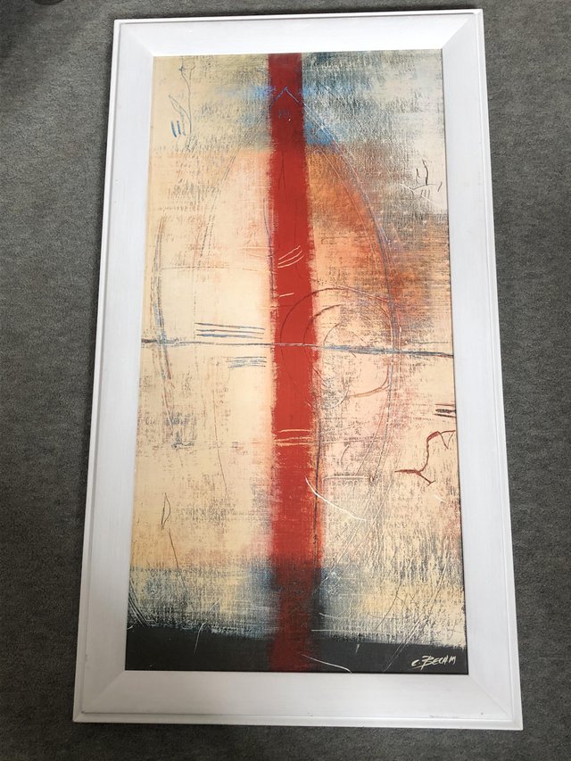 Preview of the first image of Art Print by C Becam (France) - Lignes Rouges now £225.