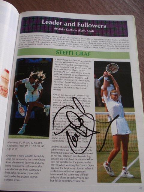Image 2 of Signed 1996 Wimbledon Tennis Championships Programme