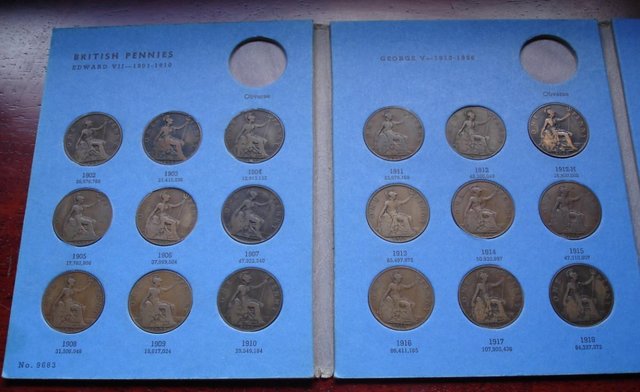 Image 2 of WHITMANS FOLDER OF OLD PENNIES