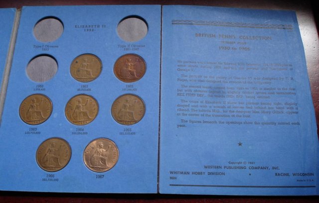 Image 2 of WHITMANS FOLDER OF OLD PENNIES