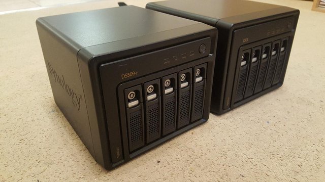 Image 2 of Synology DS509+ 5 bay NAS Server with DX5 expansion box