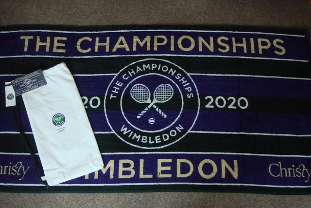 Preview of the first image of WIMBLEDON TOWELS GENUINE - COLLECTORS 2020.