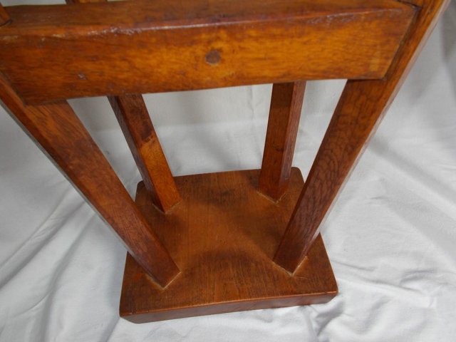 Image 5 of Arts & Crafts English Oak stool, excellent condition