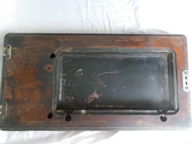 Image 5 of Singer Sewing carrying case with key, over 100 years old