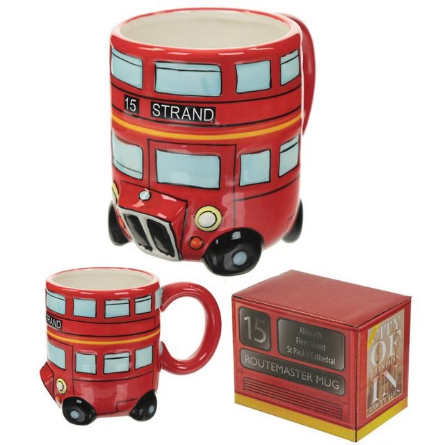 Preview of the first image of Fun Novelty Routemaster Red Bus Mug. Free uk postage.