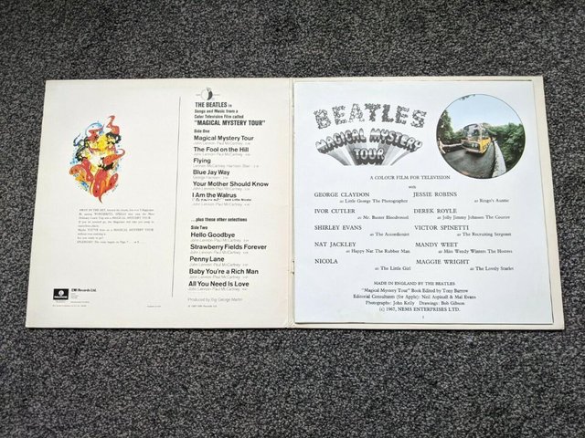 Image 8 of BEATLES 1978 UK EXPORT MAGICAL MYSTERY TOUR YELLOW VINYL