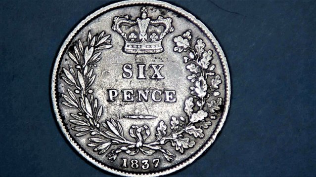 Image 2 of 1837 B/RRITANNIAR. SIXPENCE. SPINK LISTS AS Extremely Rare.