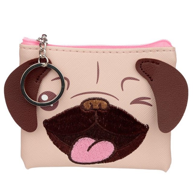 Preview of the first image of Handy PVC Purse - Mopps Pug.Free uk postage.