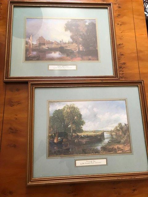 Image 2 of 4 wall hanging pictures ; Beatrix Potter & John Constable