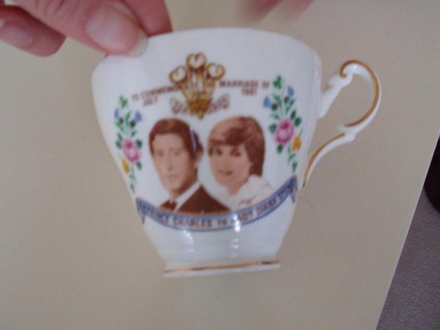 Image 2 of Royal Tea Cup and Saucer - Prince Charles and Diana