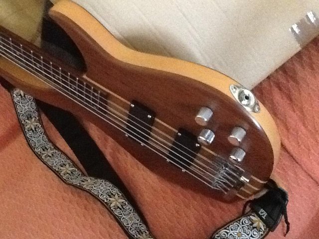 Image 6 of PEAVEY 5 string Bass Guitar.with Marquetry finish.