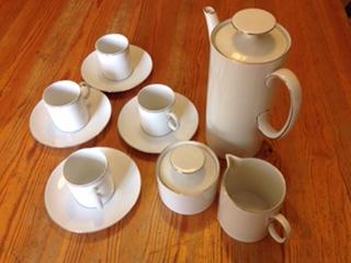 Preview of the first image of Thomas Germany Coffee Pot Set - pot, jug, sugar, cups, sauce.