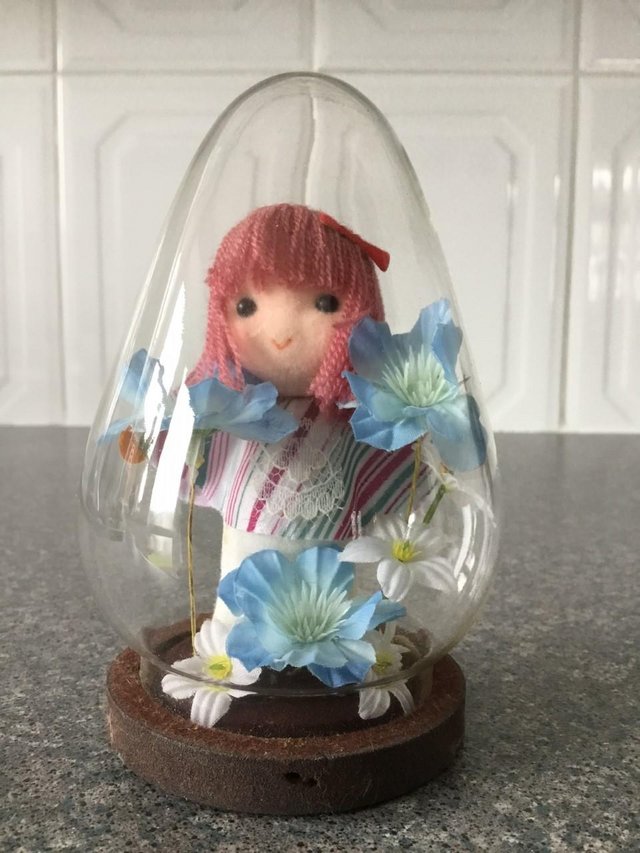 Preview of the first image of Girl in Glass ornament.