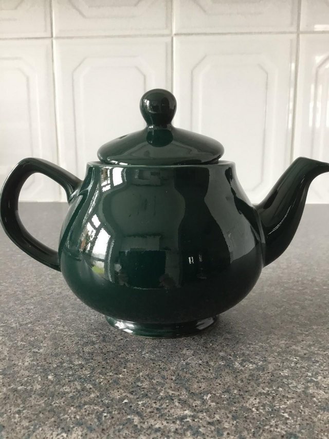 Image 2 of Hello, peeping Tom - Green Teapot