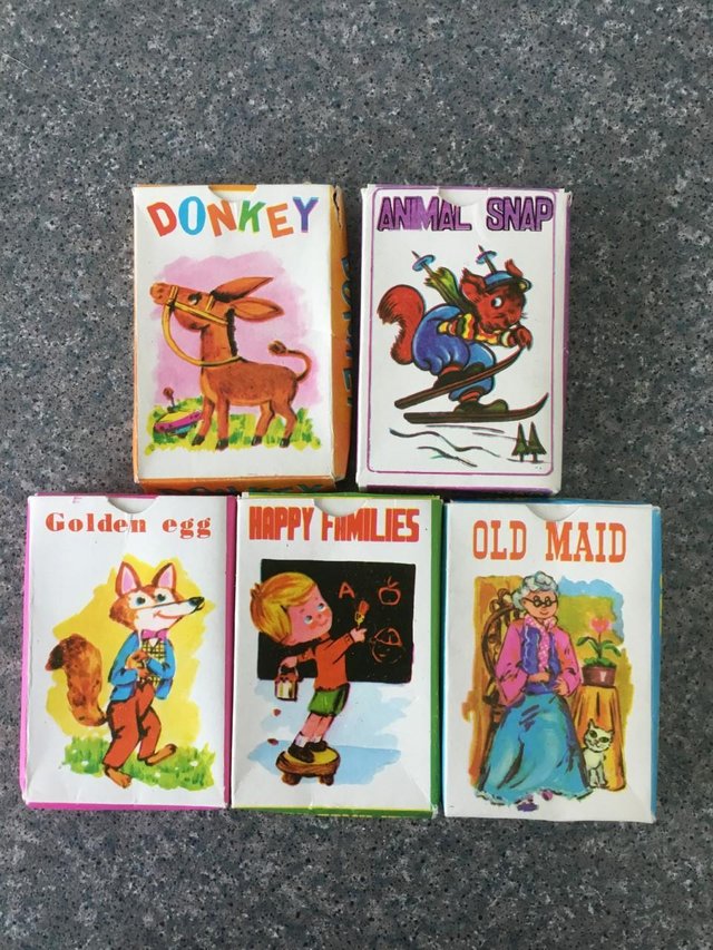 Image 3 of 5 new packs of Children’s card games with instructions