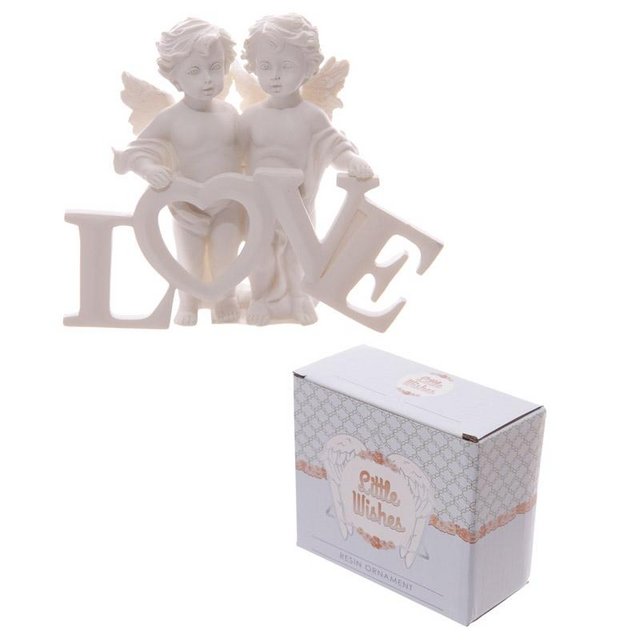 Preview of the first image of Cute LOVE Letters Cherub Couple. Free uk postage..