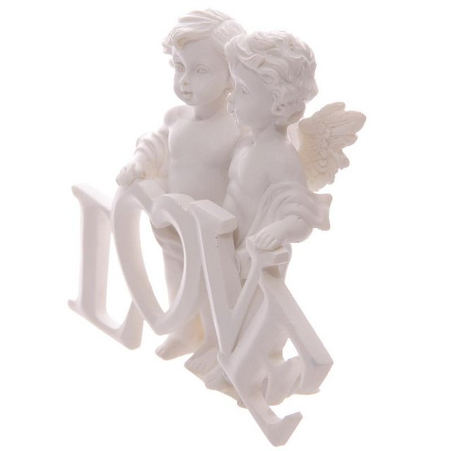 Image 3 of Cute LOVE Letters Cherub Couple. Free uk postage.
